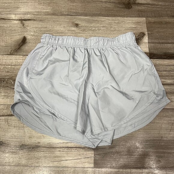 Nike Athletic Dri-Fit Lined Mid Rise Runnings Shorts Grey Women’s Size S - Picture 1 of 9